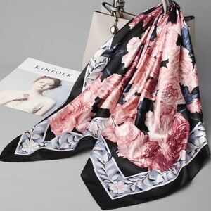 Miss Grace Rose's Satin Square Scarf/Shawl